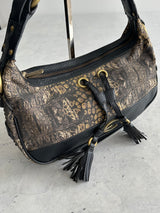 Vintage Just Cavalli leather snake skin print Bag (One Size)