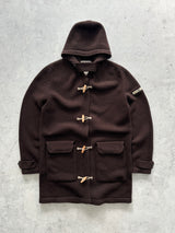 AW/08 Stone Island Denims Wool Chunky Knit Duffle Coat (XL)