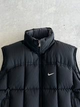 00's Nike Down Fill Zip Up Gilet (M)