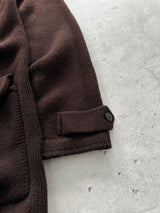 AW/08 Stone Island Denims Wool Chunky Knit Duffle Coat (XL)