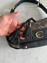 Vintage Just Cavalli leather snake skin print Bag (One Size)