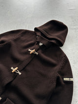 AW/08 Stone Island Denims Wool Chunky Knit Duffle Coat (XL)