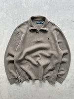 Ralph Lauren Ribbed 1/4 Zip Sweatshirt (L)