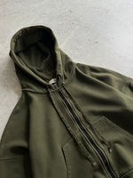 Moncler Zip Up Cropped Hoodie (Women's M)