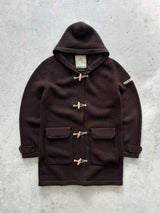 AW/08 Stone Island Denims Wool Chunky Knit Duffle Coat (XL)