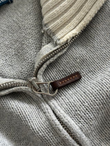 Pull en maille Ralph Lauren avec fermeture éclair 1/4 (Taille S)