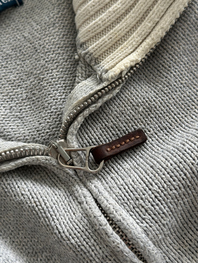 Pull en maille Ralph Lauren avec fermeture éclair 1/4 (Taille S)