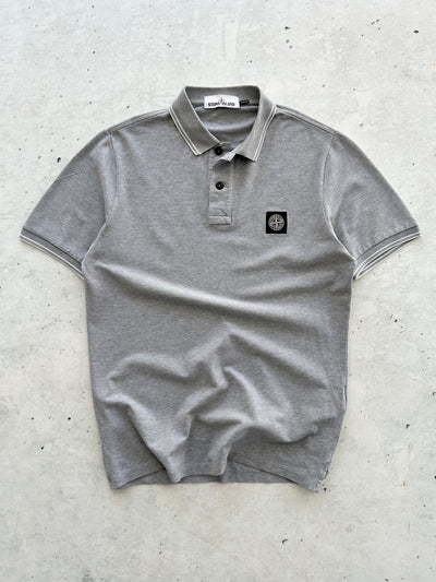 00's Stone Island Patch Logo Polo Shirt (S)