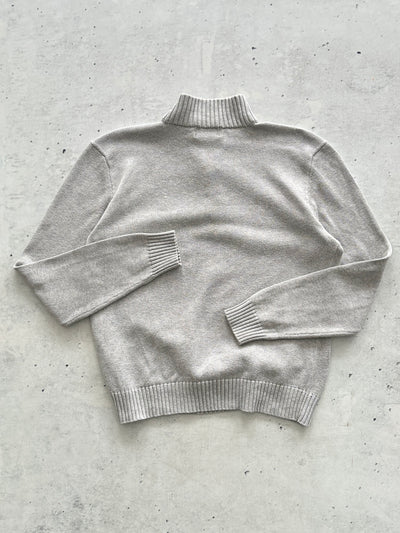 Pull en maille Ralph Lauren avec fermeture éclair 1/4 (Taille S)