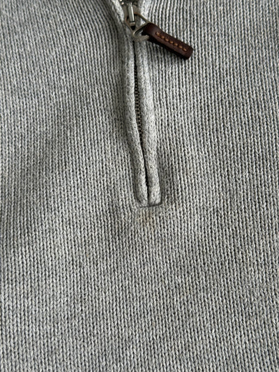 Pull en maille Ralph Lauren avec fermeture éclair 1/4 (Taille S)