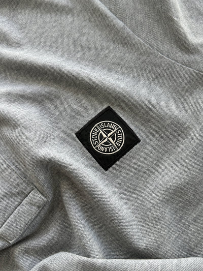 00's Stone Island Patch Logo Polo Shirt (S)