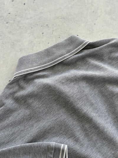 00's Stone Island Patch Logo Polo Shirt (S)