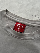 90's Oakley Two Tone Spell Out Long Sleeve T Shirt (S)
