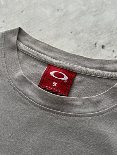 90's Oakley Two Tone Spell Out Long Sleeve T Shirt (S)