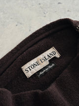 37 Pull en maille de laine Stone Island à col montant (L)
