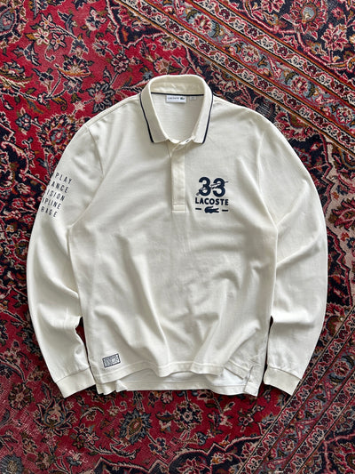 Lacoste Big Logo Long Sleeve Polo Shirt (XL)