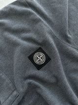 AW/17 Stone Island Patch Logo Long Sleeve Polo Shirt (S)