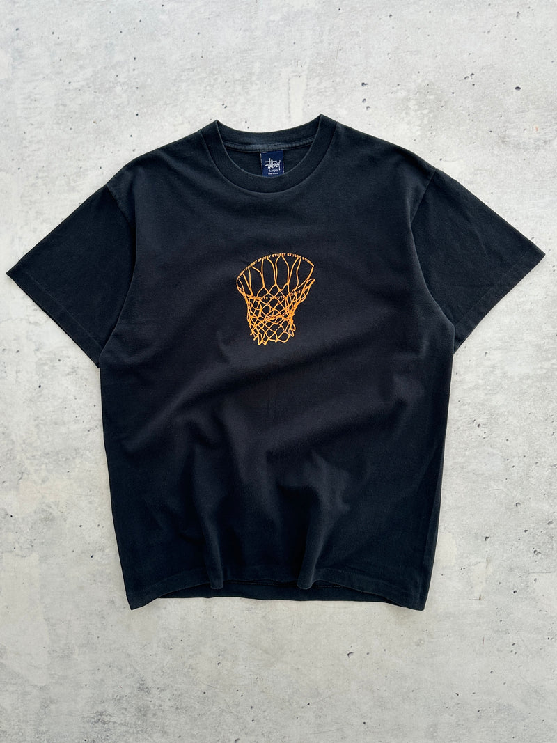 90's Stussy Basket Net T Shirt (L)