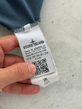 AW/16 Stone Island Patch Logo Long Sleeve Polo Shirt (XL)