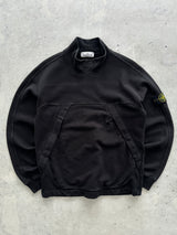 71 Sweat-shirt col roulé Stone Island épais (M)