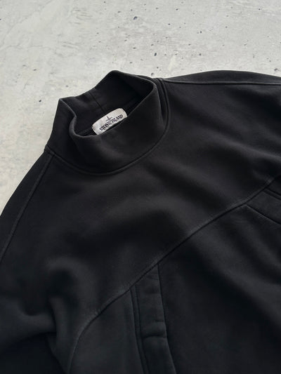 71 Sweat-shirt col roulé Stone Island épais (M)