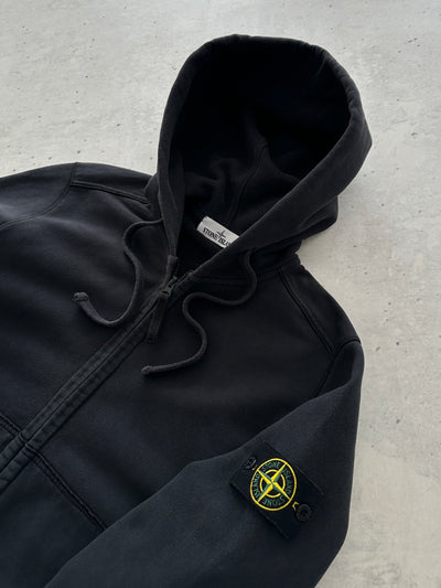 69 Sweat à capuche zippé Stone Island lourd (S)