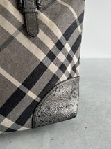 Burberry Shimmer Nova Check Byron Tote Bag (One Size)