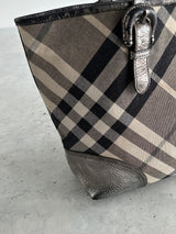 Burberry Shimmer Nova Check Byron Tote Bag (One Size)