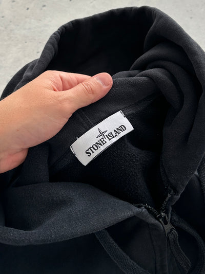 69 Sweat à capuche zippé Stone Island lourd (S)