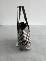 Burberry Shimmer Nova Check Byron Tote Bag (One Size)