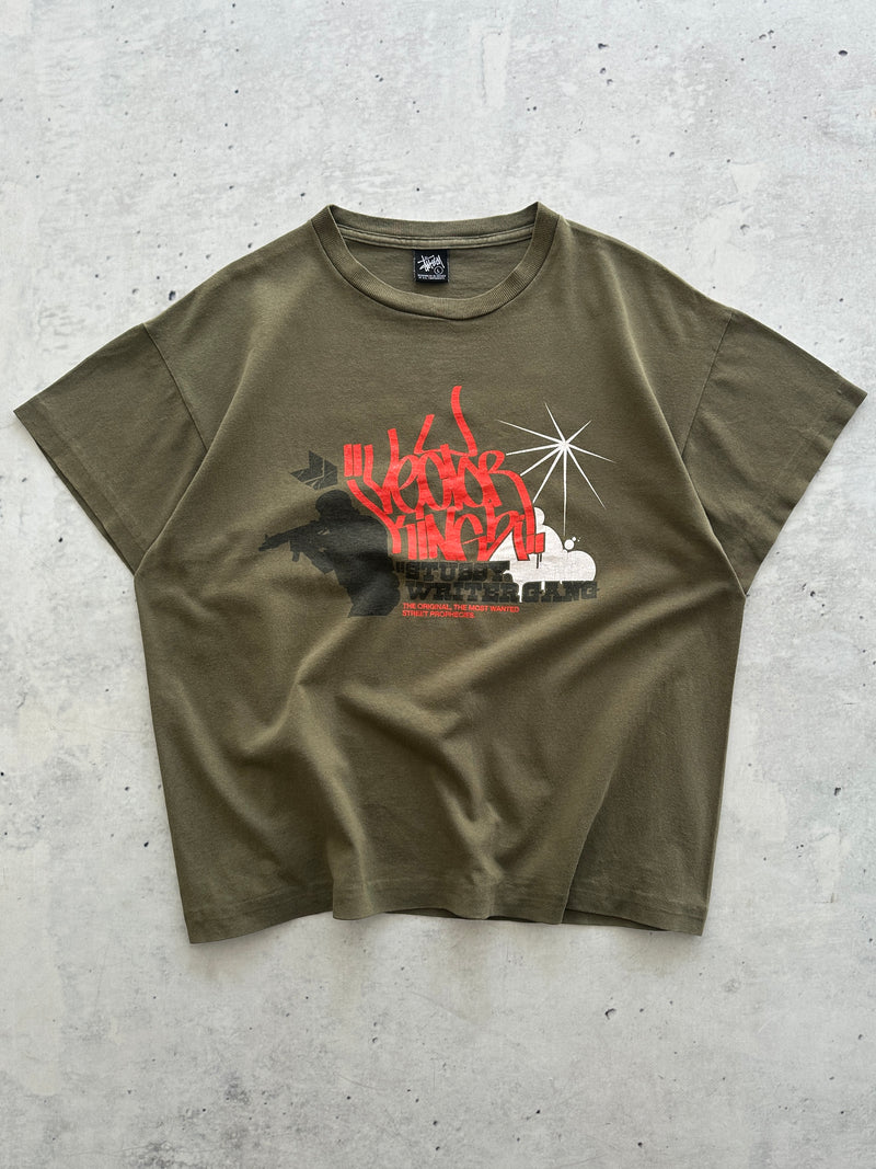 Vintage Stussy Writer Gang T Shirt (S)