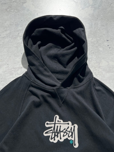 Stussy script pullover hoodie (L)