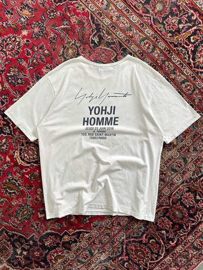 2016 Yohji Yamamoto Pour Homme Paris Staff T Shirt (L)