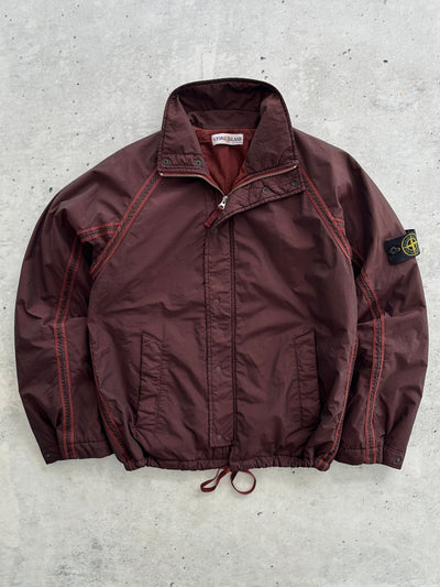 AW/02 Stone Island Garment Dyed Padded Nylon Jacket (S/M)