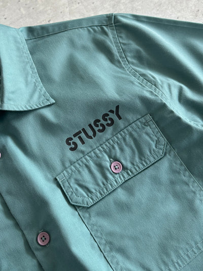 Stussy Spell Out Multi Pocket Shirt (M)