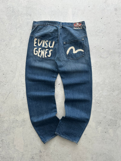 00's Evisu Genes Baggy Denim Jeans (W38 x L34)