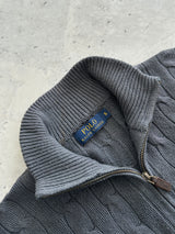 Ralph Lauren Cable Knit 1/4 Zip Jumper (M)