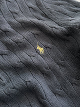 Ralph Lauren Cable Knit 1/4 Zip Jumper (M)