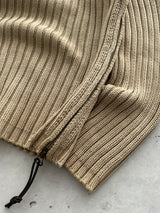 Vintage Schott NYC Chunky Knit Asymmetrical Zip Hoodie (S)