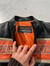 Vintage Harley Davidson Leather Motorcycle Jacket (M)