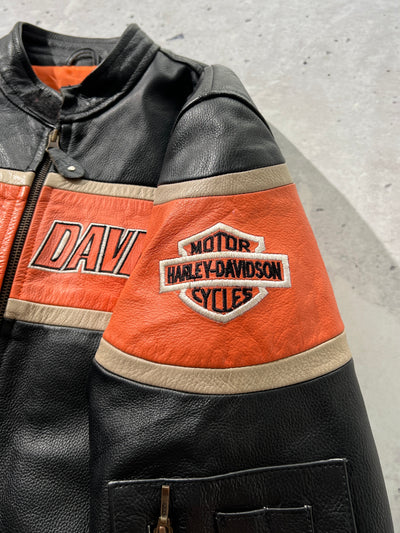 Vintage Harley Davidson Leather Motorcycle Jacket (M)
