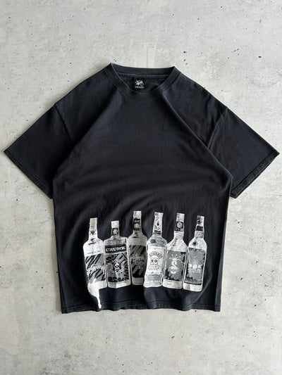 Vintage Stussy Liquor Bottles T Shirt (L)