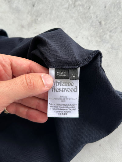 Vivienne Westwood Orb Long Sleeve Polo Shirt (L)