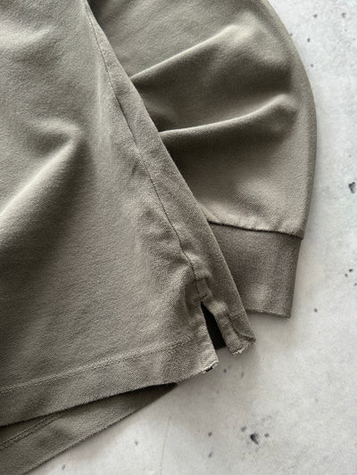 AW/18 Stone Island Patch Logo Long Sleeve Polo Shirt (S)