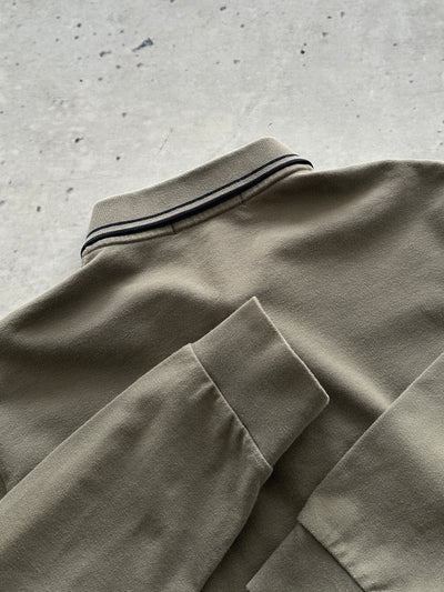 AW/18 Stone Island Patch Logo Long Sleeve Polo Shirt (S)