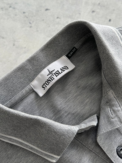 SS/12 Stone Island Patch Logo Long Sleeve Polo Shirt (S)