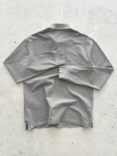 SS/12 Stone Island Patch Logo Long Sleeve Polo Shirt (S)