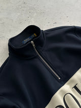 Ralph Lauren Polo Spell Out 1/4 Zip Sweatshirt (L)