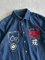 00's Evisu Lightweight Denim Long Sleeve Shirt (XL)