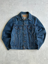 1980's Levi's Miller High Life Beer Embroidered Denim Jacket (S)